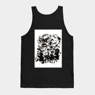 Black Flower. Tank Top